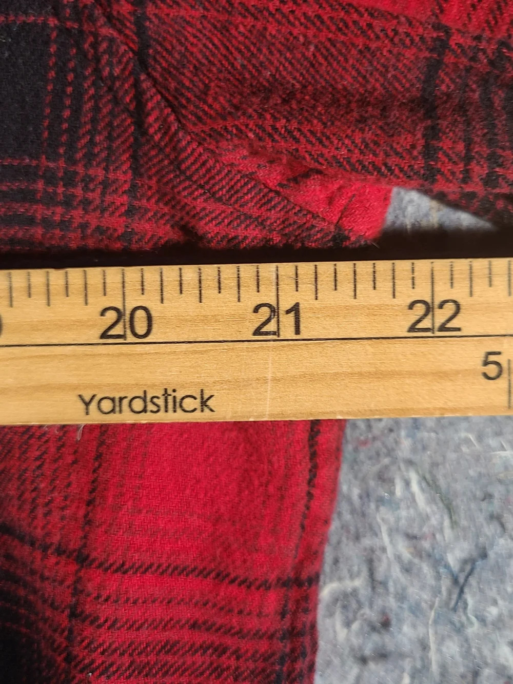 Field & Stream Original Outfitter Flannel Shirt Mens Large Red Black Plaid - Picture 4 of 5